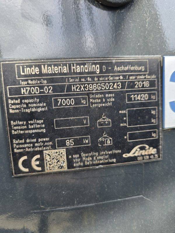 Stivuitor Diesel Linde H70D-02